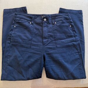 PAIGE women’s Drew Ankle Slim Straight Chino pants Navy size 29